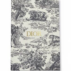 Dior Monochrome Notebook with Gold Accents